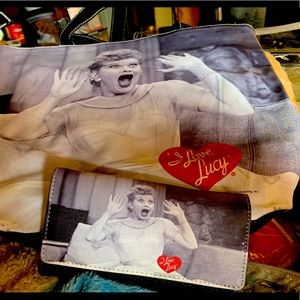 I Love Lucy purse with matching wallet